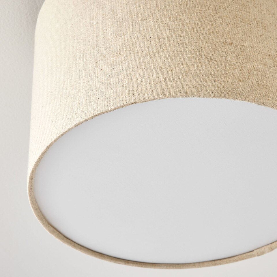 Fabric Shade Drum Flushmount